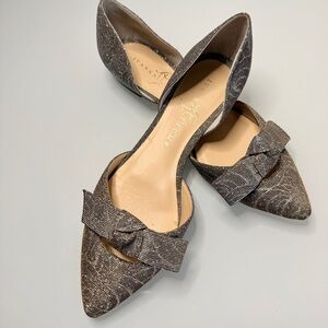 Ivanka Trump Lorie2 D’Orsay Sparkle Bow Flats 8